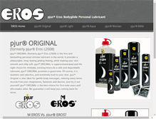 Tablet Screenshot of eros-lube.com